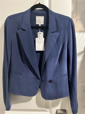 Joie Midnight Blue Single-Button Blazer NWT